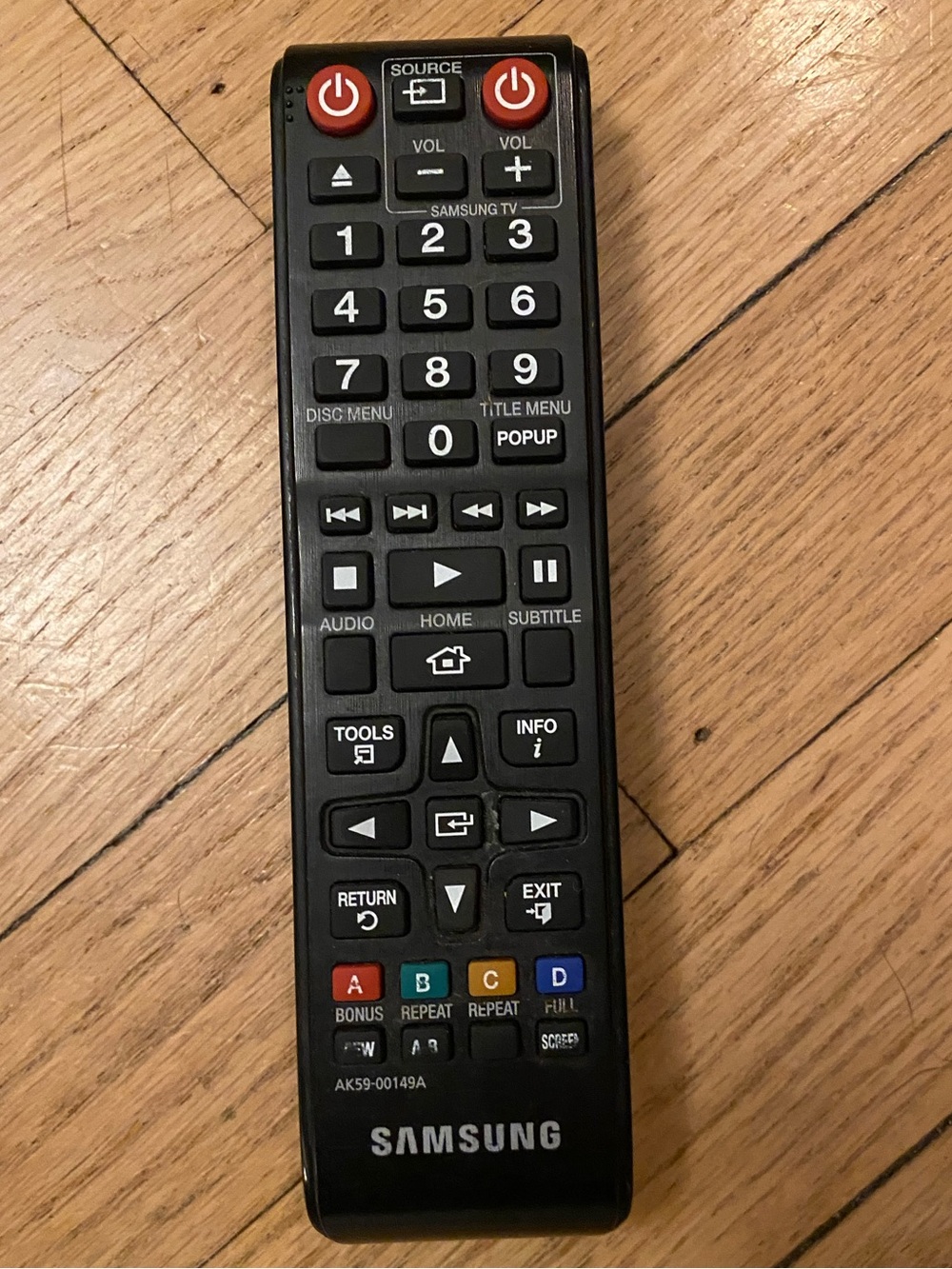 Genuine Samsung AK59-00149A Remote Control For Samsung Bluray DVD Player